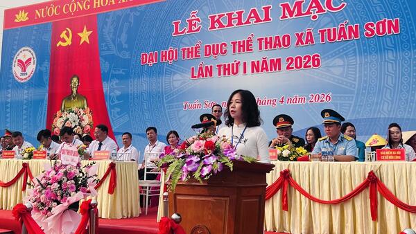 XÃ TUẤN SƠN KHAI MẠC ĐẠI HỘI THỂ DỤC THỂ THAO LẦN THỨ I NĂM 2026
