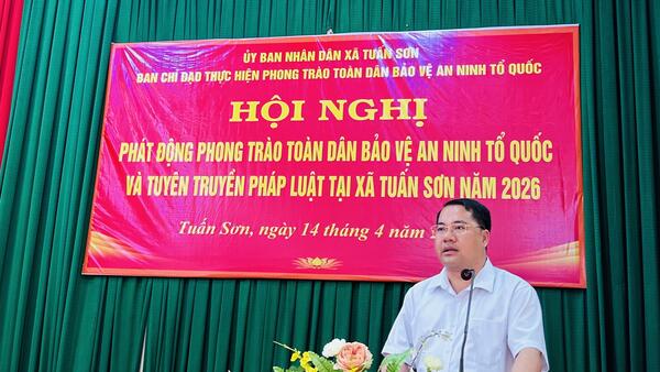 XÃ TUẤN SƠN PHÁT ĐỘNG PHONG TRÀO “TOÀN DÂN BẢO VỆ AN NINH TỔ QUỐC