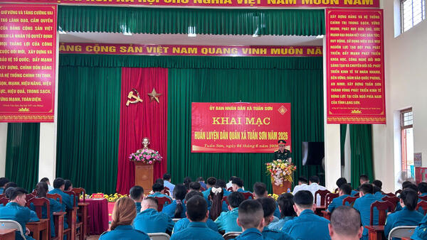 KHAI MẠC HUẤN LUYỆN DÂN QUÂN XÃ TUẤN SƠN NĂM 2026