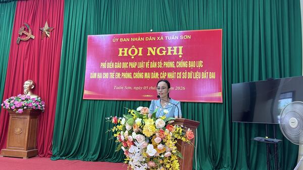 XÃ TUẤN SƠN TẬP HUẤN, HƯỚNG DẪN HOÀN THÀNH CƠ SỞ DỮ LIỆU QUỐC GIA VỀ ĐẤT ĐAI TRÊN ĐỊA BÀN TỈNH LẠNG SƠN