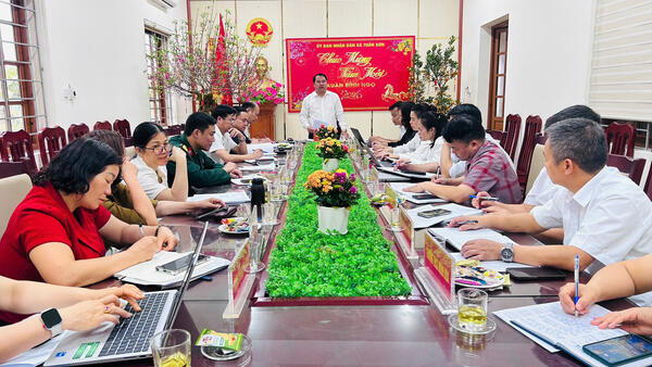 XÃ TUẤN SƠN GIAO BAN CÔNG TÁC THÁNG 2, TRIỂN KHAI NHIỆM VỤ THÁNG 3