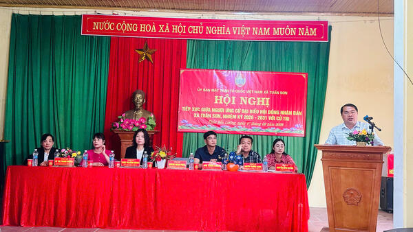 CÁC ỨNG CỬ VIÊN ĐẠI BIỂU HĐND XÃ KHOÁ II, NHIỆM KỲ 2026 – 2031 THUỘC ĐƠN VỊ BẦU CỬ SỐ 5 TIẾP XÚC CỬ TRI VẬN ĐỘNG BẦU CỬ TẠI THÔN BẾN LƯỜNG