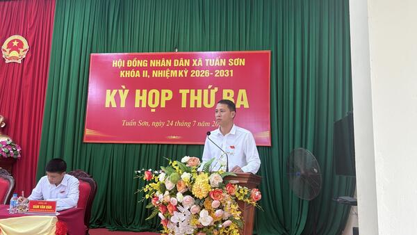 KỲ HỌP THỨ BA HĐND XÃ TUẤN SƠN KHÓA II, NHIỆM KỲ 2026 -2031