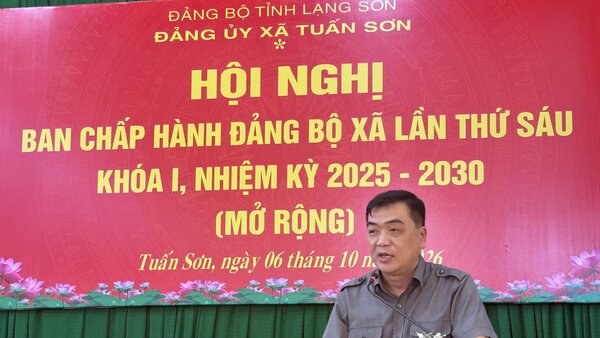 ĐẢNG ỦY XÃ TUẤN SƠN TỔ CHỨC HỘI NGHỊ BAN CHẤP HÀNH ĐẢNG BỘ XÃ LẦN THỨ SÁU
