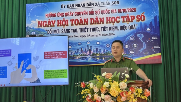 XÃ TUẤN SƠN HƯỞNG ỨNG NGÀY HỘI TOÀN DÂN HỌC TẬP SỐ VÀ NGÀY CHUYỂN ĐỔI SỐ QUỐC GIA NĂM 2026